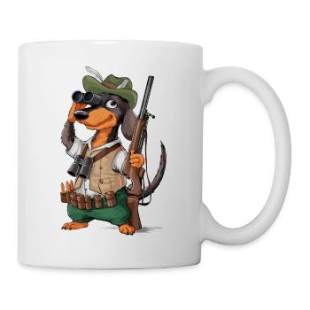 Witzger Jagdhund für einen Jäger mit Hund - Tasse - Weiß - Rechts