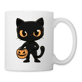 Panther Halloween Lustig Zombie - Tasse - Weiß - Rechts