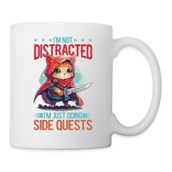 I'm Not Distracted I'm Just Doing Side Quests - Tasse - Weiß - Rechts