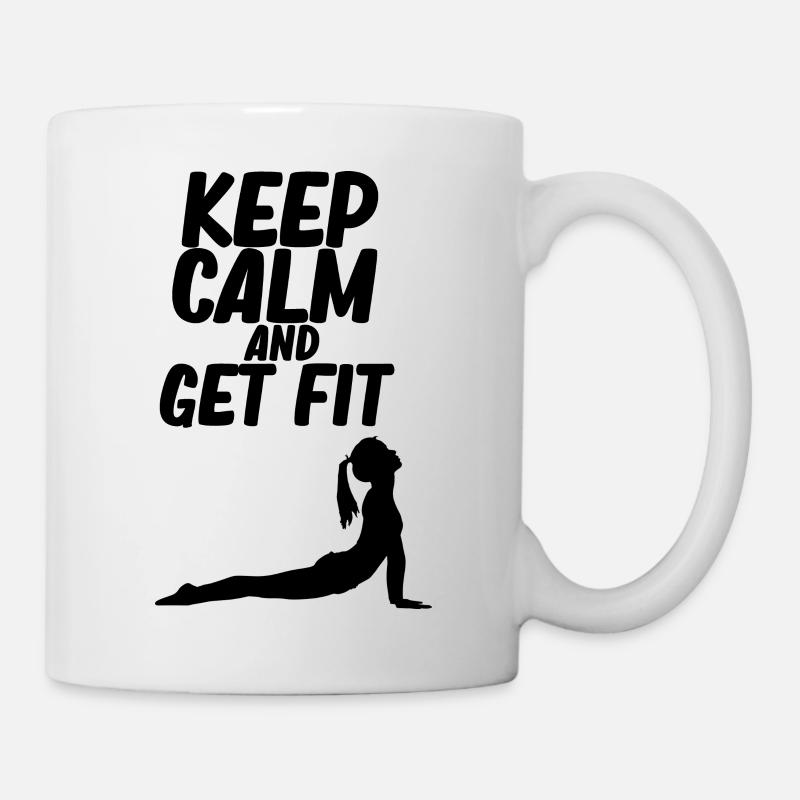 fitness yoga - Mug blanc - blanc