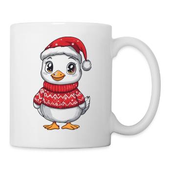 Gans Weihnachten Comic - Tasse - Weiß - Rechts