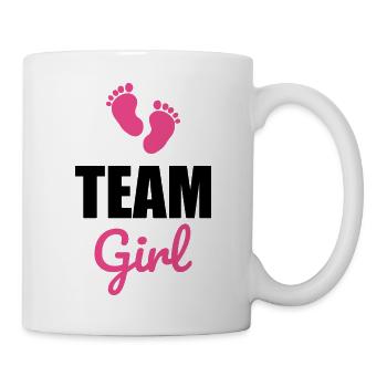 Team Girl,Baby Pregnancy Announcement - Mug - white - Right