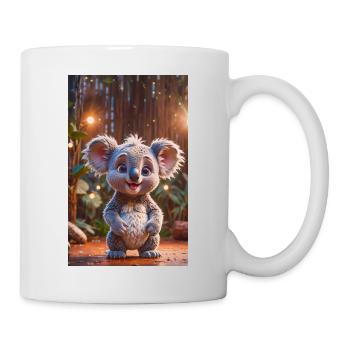 super süßes australisches Tier Down Under Koala Bär - Tasse - Weiß - Rechts