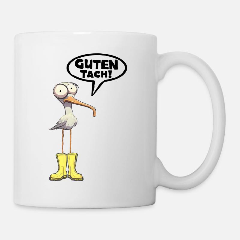 Bon tach mouette drôle dicton drôle drôle - Mug blanc - blanc
