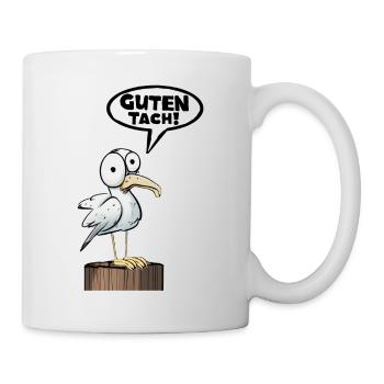 Guten Tach Guten Hallo Lustiger Spruch Witzig - Tasse - Weiß - Rechts