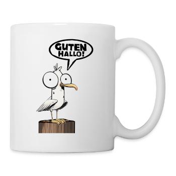Bonjour drôle de dicton drôle - Mug blanc - blanc - Droite