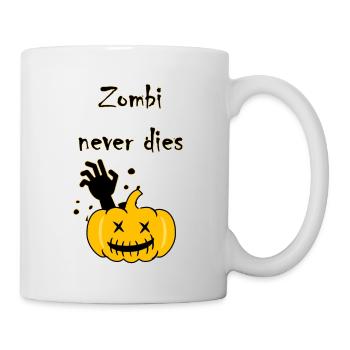 Zombi never dies - Mug - white - Right
