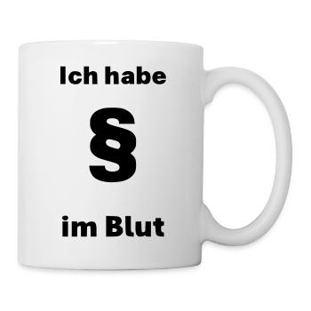 J’ai des paragraphes dans le sang - Mug blanc - blanc - Droite