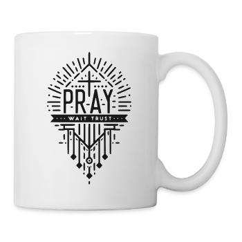 Pray Wait Trust - Mug - white - Right