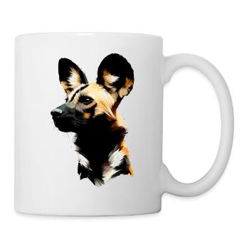 Afrikanischer Wildhund - Tasse - Weiß - Rechts