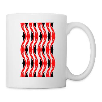 verdreht - Tasse - Weiß - Rechts