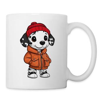 Dalmatian Dog Winter - Mug - white - Right
