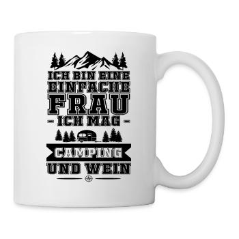 Camping camping-car caravane aventure - Mug blanc - blanc - Droite