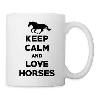 Sport équestre Dressage Saut d’obstacles - Mug blanc - blanc - Droite