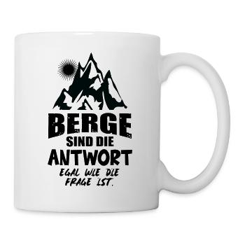 Wandern Hiking Sport Berge - Tasse - Weiß - Rechts