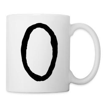 Buchstaben O - Tasse - Weiß - Rechts
