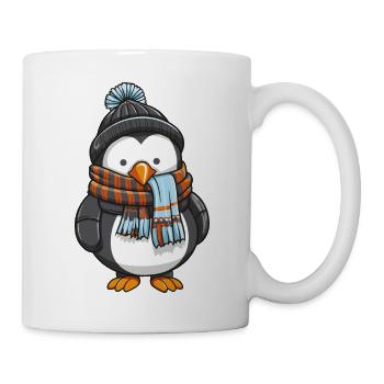 pinguin - Tasse - Weiß - Rechts