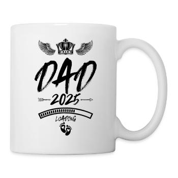 Dad 2025 Loading Papa Spruch - Tasse - Weiß - Rechts