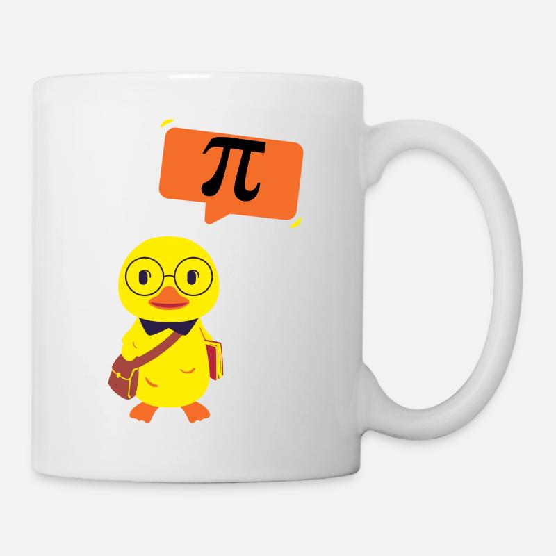 Pi poussin nerd- idée cadeau geek drôle - Mug blanc - blanc