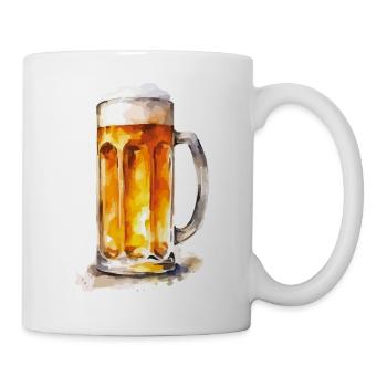 Bière 1 - Mug blanc - blanc - Droite