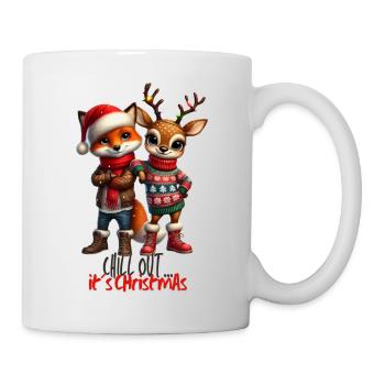Chillout it's Christmas - Tasse - Weiß - Rechts