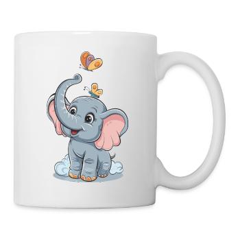 Niedlicher Elefant für Kinder für Kinder - Tasse - Weiß - Rechts