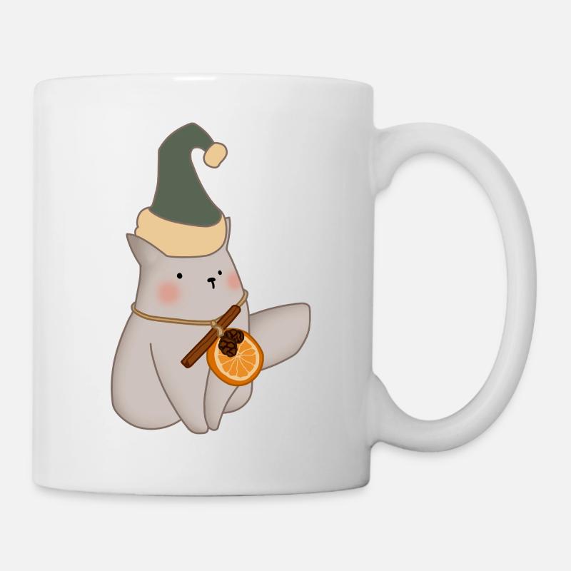 Christmas cat - Mug - white