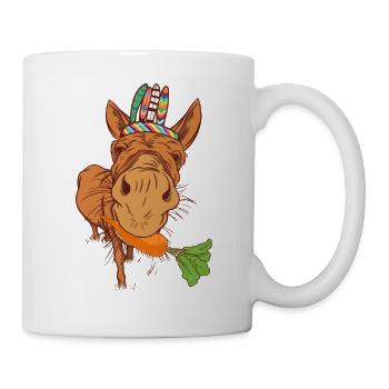Wilder Westen Hippie Esel Schamane Western Kind - Tasse - Weiß - Rechts
