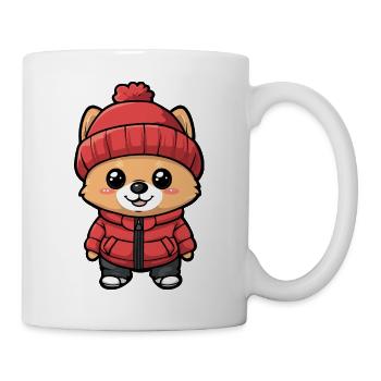 Pomeranian Dog Cartoon Pomeranian - Mug - white - Right