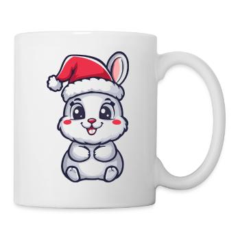 Hase Weihnachten - Tasse - Weiß - Rechts