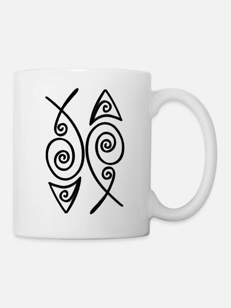 Zwei Fische - Tasse - Weiß