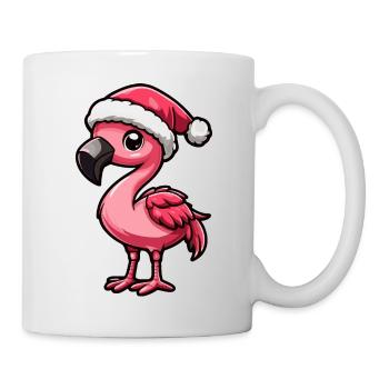 Flamingo Weihnachten - Tasse - Weiß - Rechts