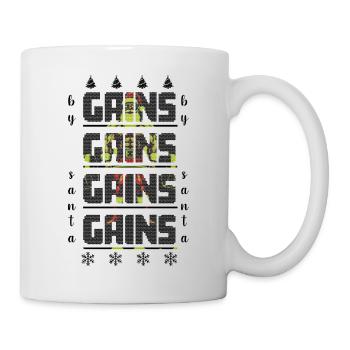 Gains by santa - Mug - white - Right