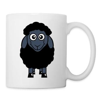 Black Sheep Small Cute Cute Lamb Cool Comic - Mug - white - Right