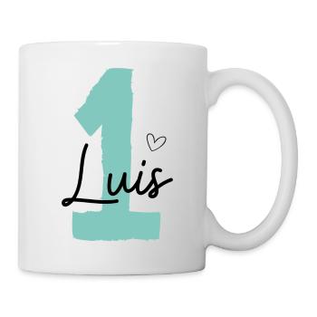 Luis 1 Geburtstag - Tasse - Weiß - Rechts