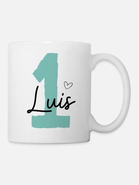 Luis 1 Geburtstag - Tasse - Weiß