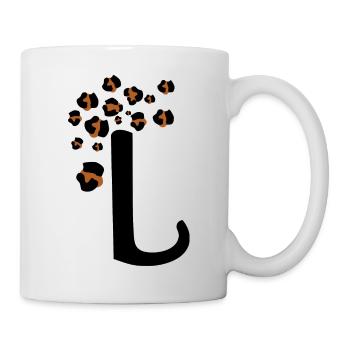 Letter l leopard print - Mug - white - Right