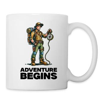 aventure de scout - Mug blanc - blanc - Droite