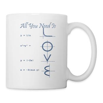 all you need is love amore Blumen Frauen Mädchenmode - Tasse - Weiß - Rechts