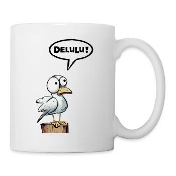 Möwe Sprechblase Delulu - Tasse - Weiß - Rechts