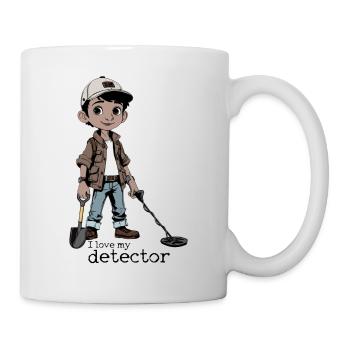 Ich liebe meinen Detektor - Tasse - Weiß - Rechts
