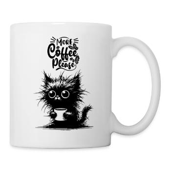 Coffee Cat Morning Grouch Cat Lover Colleague - Mug - white - Right