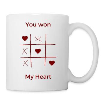 You won, my Heart - Tasse - Weiß - Rechts