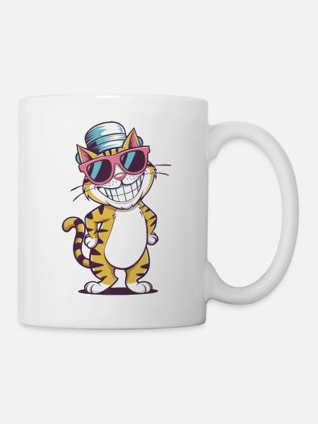 Cool Cat Vibes - Tasse - Weiß