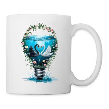 Eleganter Schwan für Schwan Fan - Tasse - Weiß - Rechts