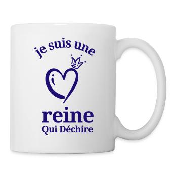 je suis une reine Qui Déchire - Mug blanc - blanc - Droite