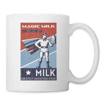 Magic Milk la plus grande invention chemise drôle ironique - Mug blanc - blanc - Droite