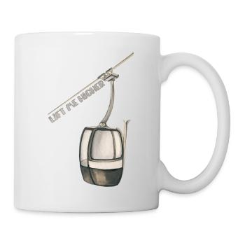 Lift me higher - télécabine vintage - ski alpin - Mug blanc - blanc - Droite