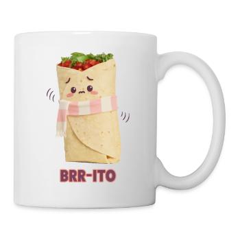 Brr-ito - Burrito froid Funny Food Pun - Mug blanc - blanc - Droite