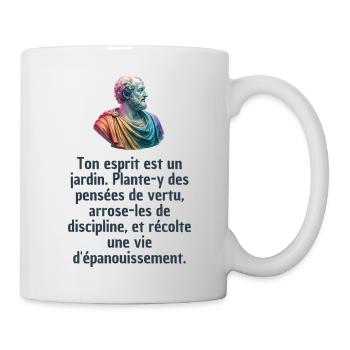T-shirts Stoïcisme : L'inspiration à portée de soi - Mug blanc - blanc - Droite
